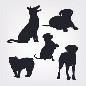 狗DOG动物卡通元素犬素材金毛犬头