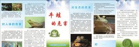 牛蛙的危害环境保护折页三折