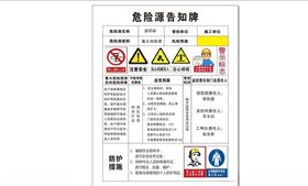 危险源告知牌-脚手架