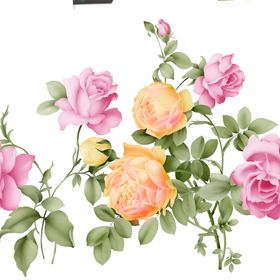 原创手绘水彩花卉素材装饰图案