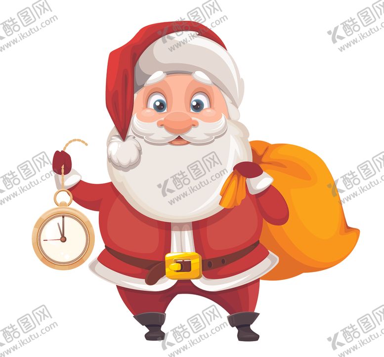 编号：24025409160536027150【酷图网】源文件下载-圣诞老人创意矢量