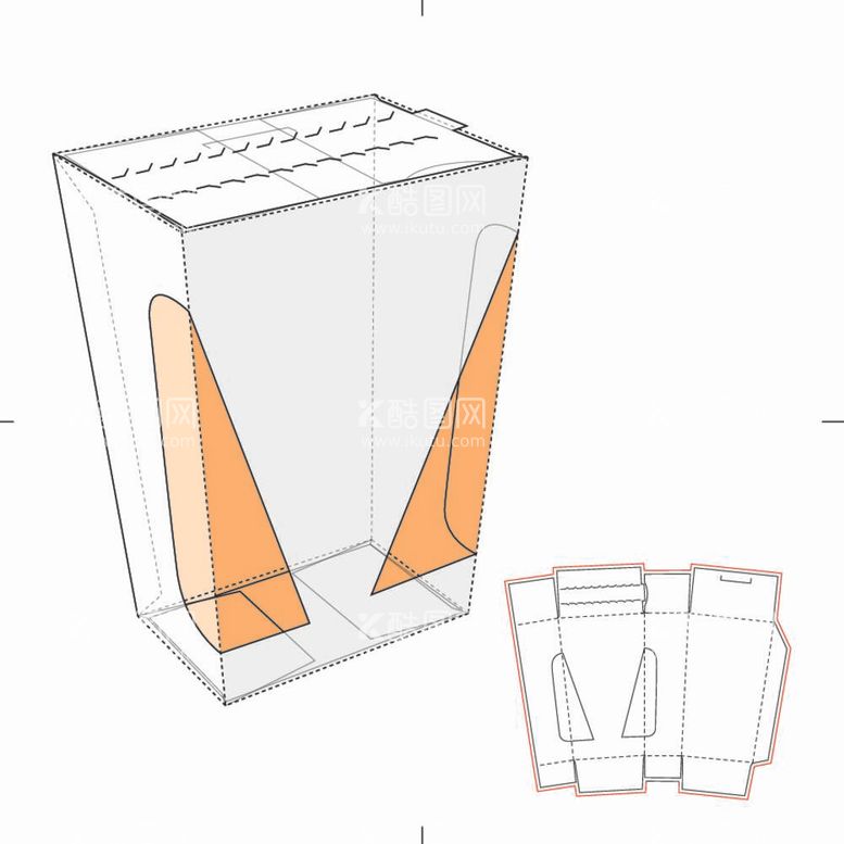 编号：60983712022104315522【酷图网】源文件下载-礼盒刀盒子立面展开图