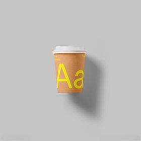 简约纸杯模型展示