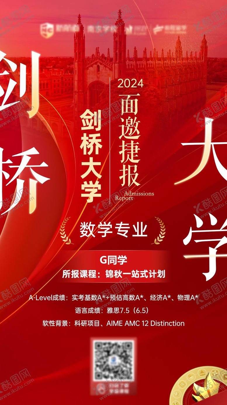 编号：50298307141658255910【酷图网】源文件下载-名校录取喜报海报