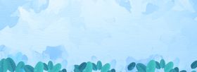 手绘清新插画背景图