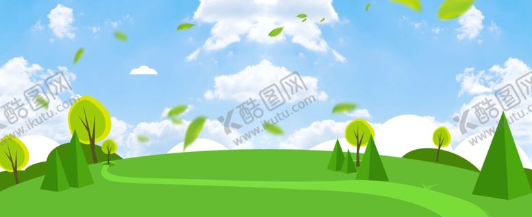 编号：46650305180229131772【酷图网】源文件下载-蓝天白云草地