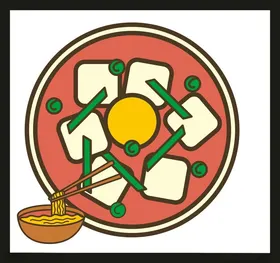 手绘美食佳肴素材中餐