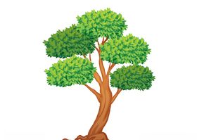 手绘树