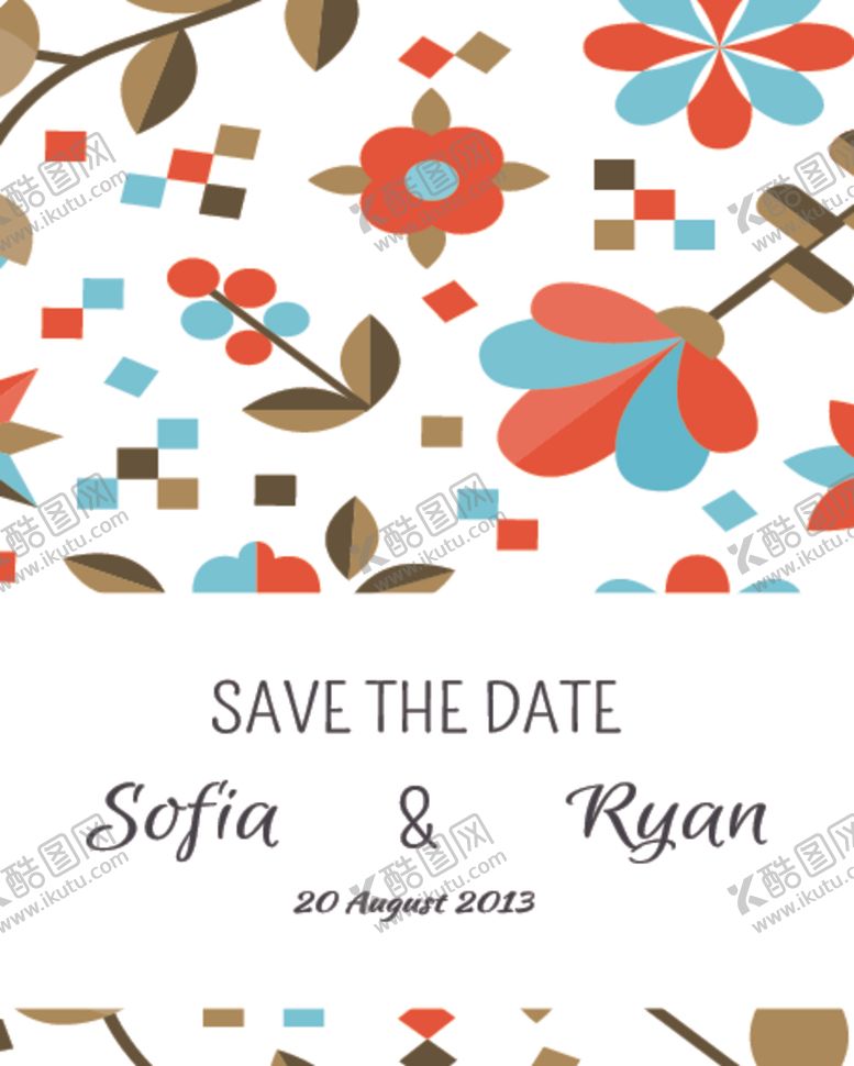 编号：76310509231838029578【酷图网】源文件下载-北欧创意森系花纹图案