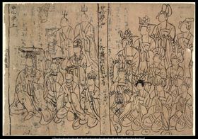 敦煌风格绘画图案