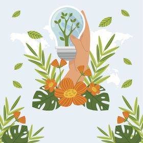生态环境日可持续能源绿色能源友好绿色世界
