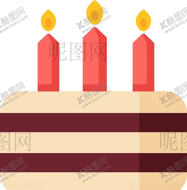 编号：81193609300956037899【酷图网】源文件下载-生日蛋糕UI标识标志LOGO