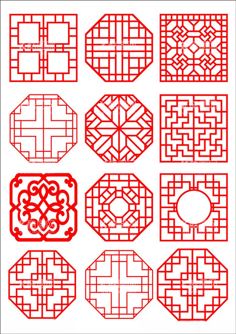 编号：17385912020438348855【酷图网】源文件下载-中式花纹边框