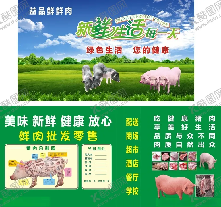 编号：50304402170804429302【酷图网】源文件下载-猪肉海报