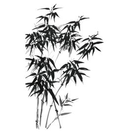 水墨竹子装饰画素材背景