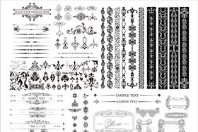 欧式边框素材分割线