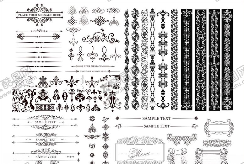 编号：78888110301954572739【酷图网】源文件下载-欧式边框分割线