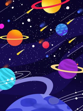 宇宙手绘