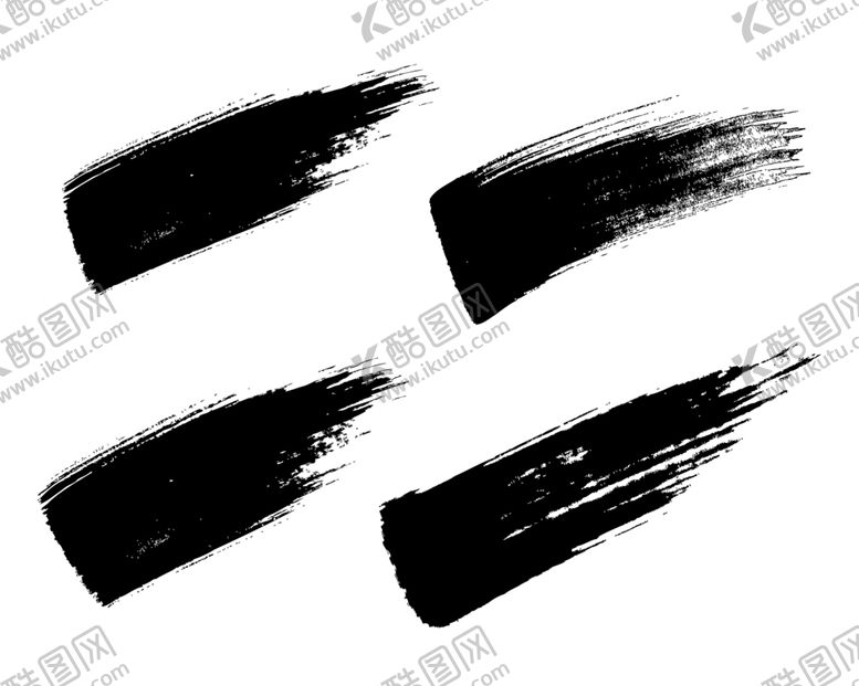 编号：83989410100025122544【酷图网】源文件下载-毛笔笔触笔刷效果