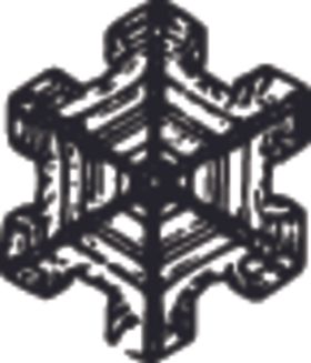黑白手绘雪花