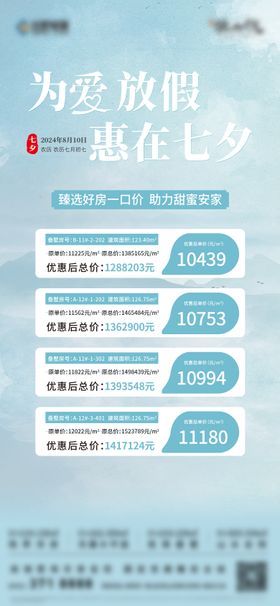 七夕特价房海报