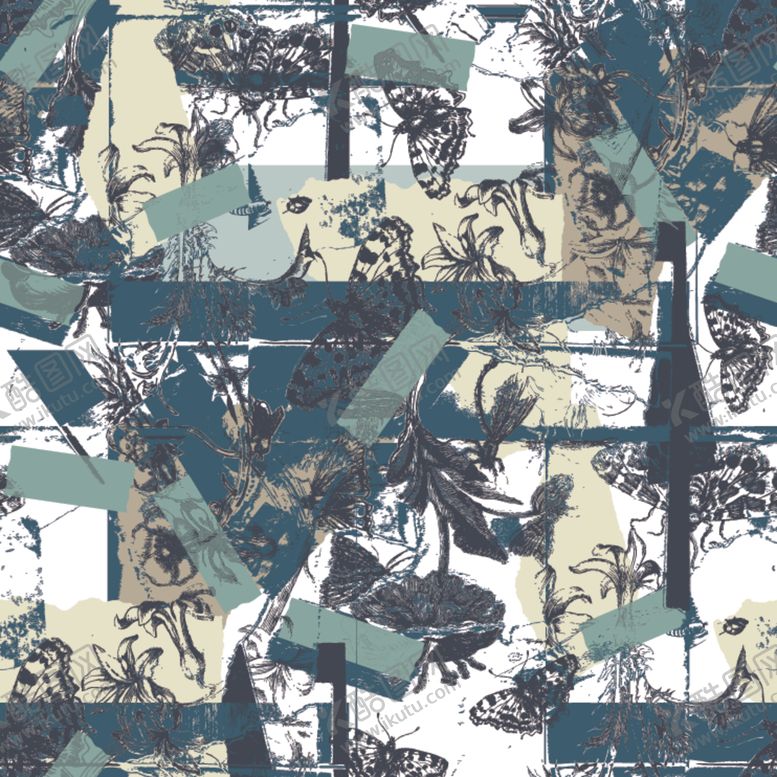 编号：30914009291848347084【酷图网】源文件下载-夏日风蝴蝶设计潮流