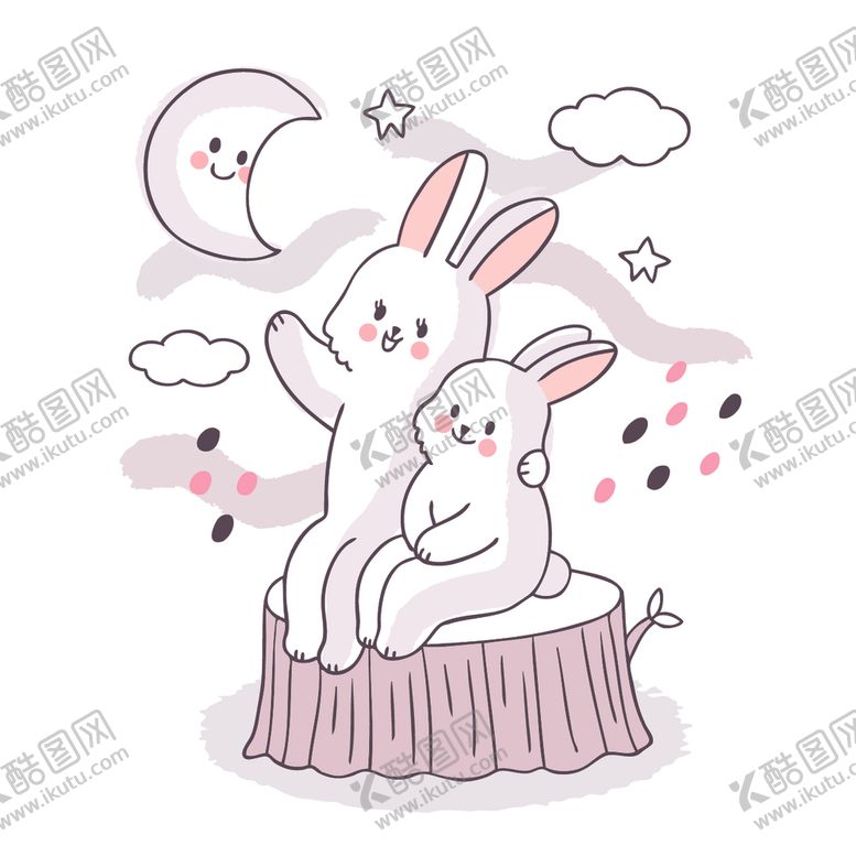 编号：49351110151238199245【酷图网】源文件下载-呆萌可爱小猫咪插画