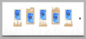 校园文化墙设计世界城市建筑元素