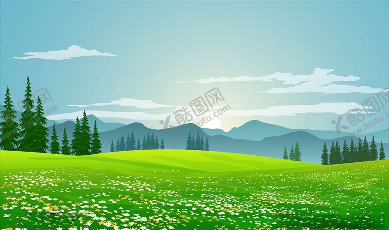 编号：93706306270211549828【酷图网】源文件下载-风景插画