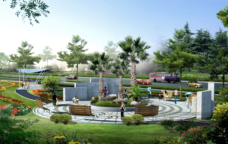 编号：99429610080707032651【酷图网】源文件下载-临街绿化