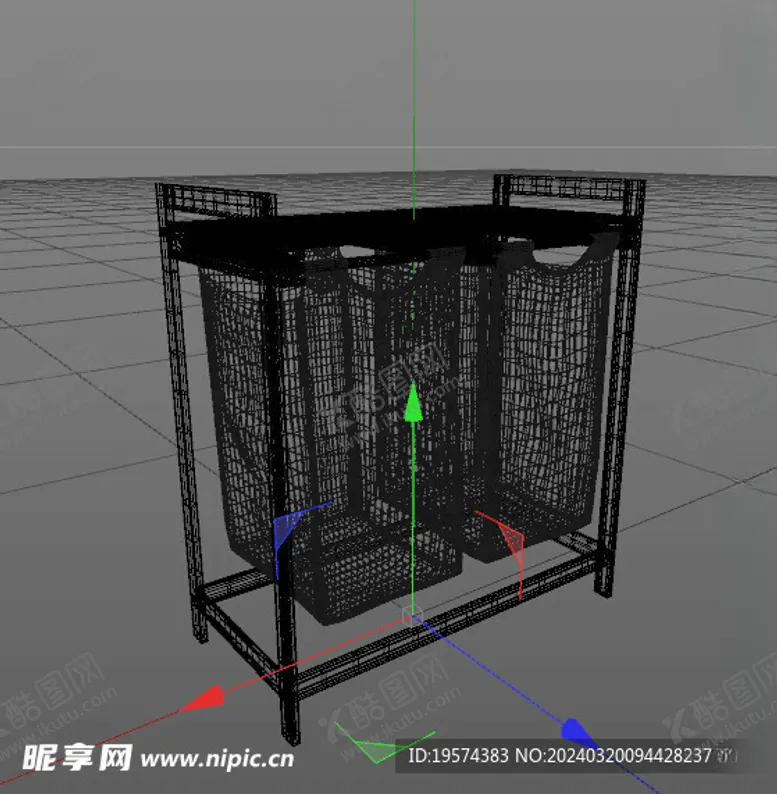编号：63101602141729345948【酷图网】源文件下载-C4D模型铁架子