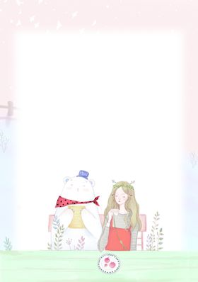 插画本本内芯手绘卡通