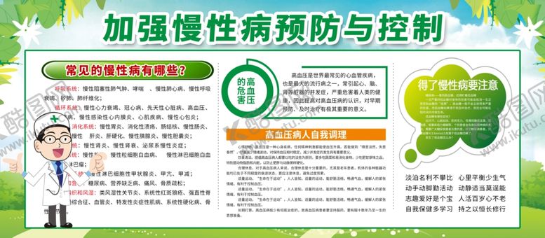 编号：99266810190339382337【酷图网】源文件下载-加强慢性疾病预防与控制