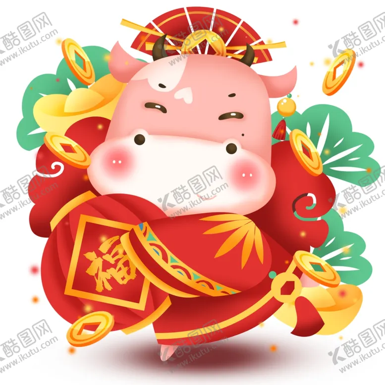 编号：44473003101901264714【酷图网】源文件下载-牛年卡通头像