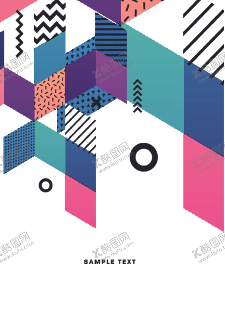 编号：80944710110447411627【酷图网】源文件下载-彩色拼接设计图案