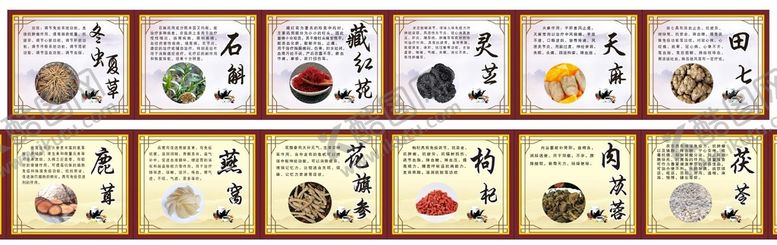 编号：46853009152233338652【酷图网】源文件下载-药材海报