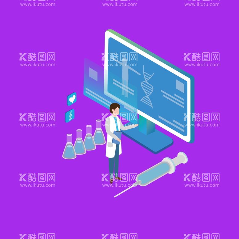 编号：93860211250740497616【酷图网】源文件下载-手绘医疗人物