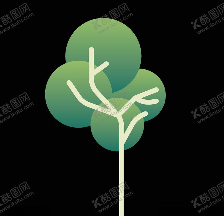 编号：22205410280550379515【酷图网】源文件下载-手绘矢量树木插画素材元素