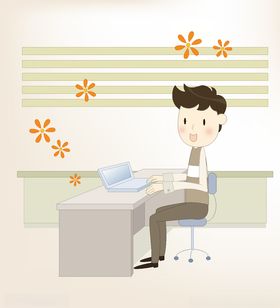 商务人物漫画动画动漫壁纸