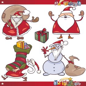 圣诞角色插画集合