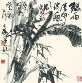 霸王别姬水墨画