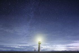 创意星空合成海报