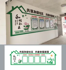 和谐社区文化墙