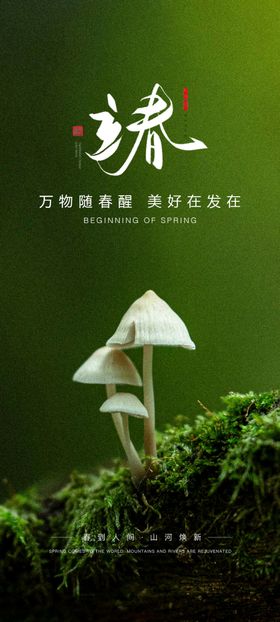 立春海报分手机高端分朋友圈广告