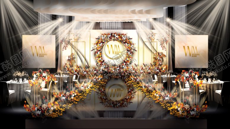 编号：24252410082222246494【酷图网】源文件下载-香槟色主题婚礼