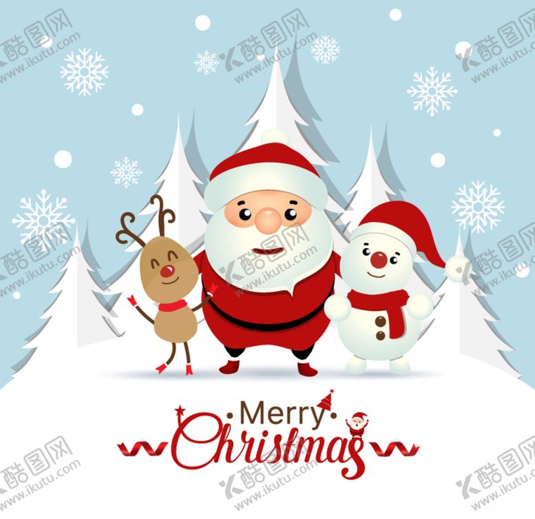 编号：68509509120755037422【酷图网】源文件下载-可爱圣诞节海报