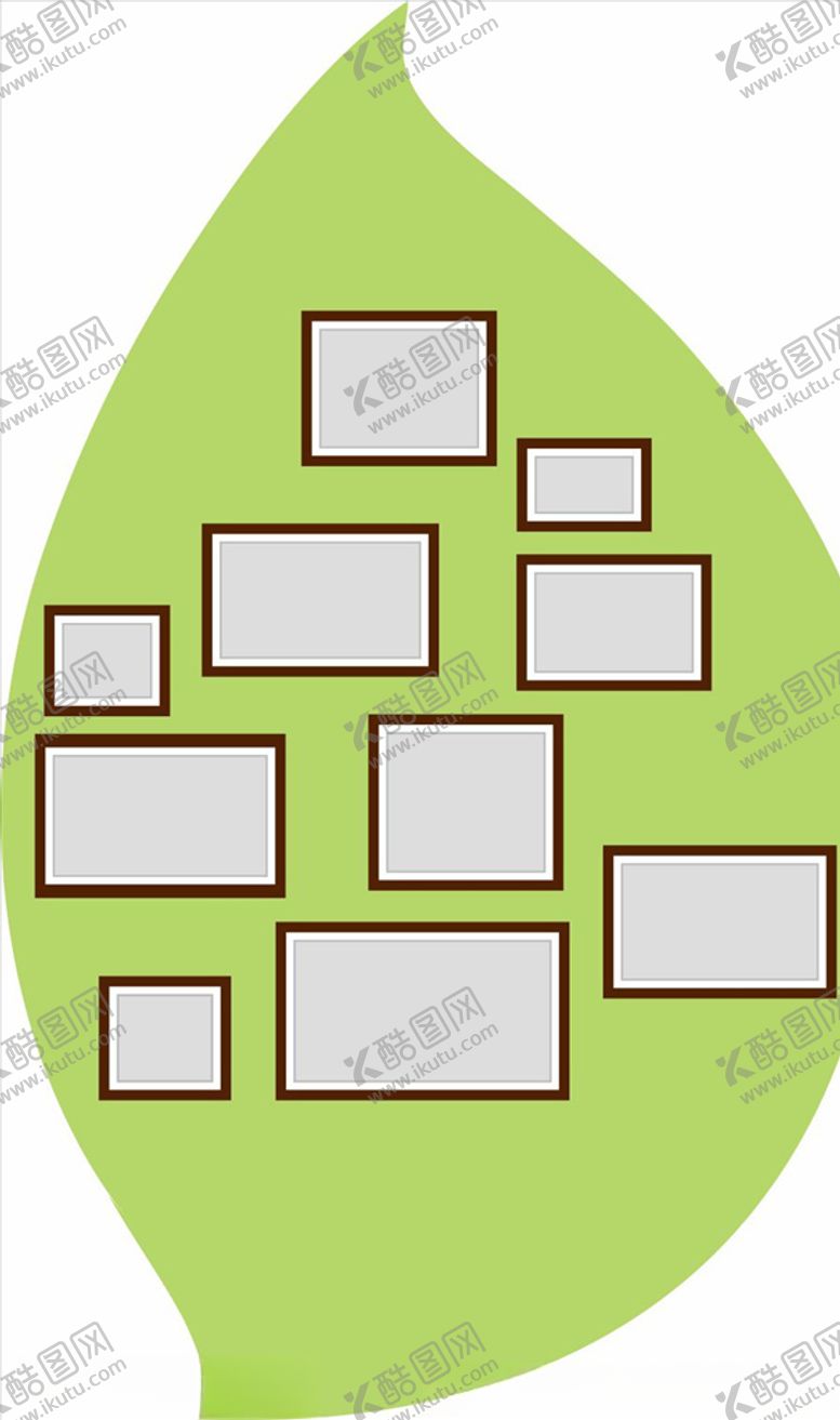 编号：86801309150545206946【酷图网】源文件下载-树叶照片墙