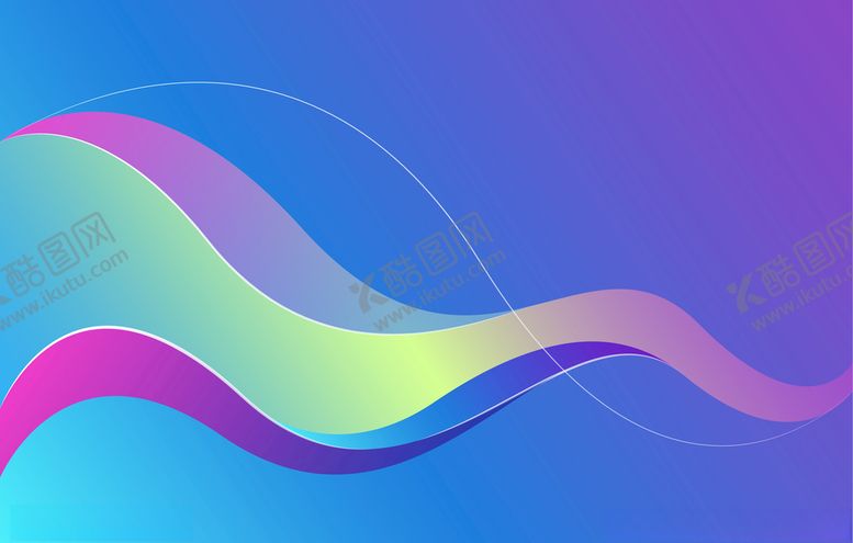 编号：34712709202133215202【酷图网】源文件下载-波浪多彩动感抽象背景