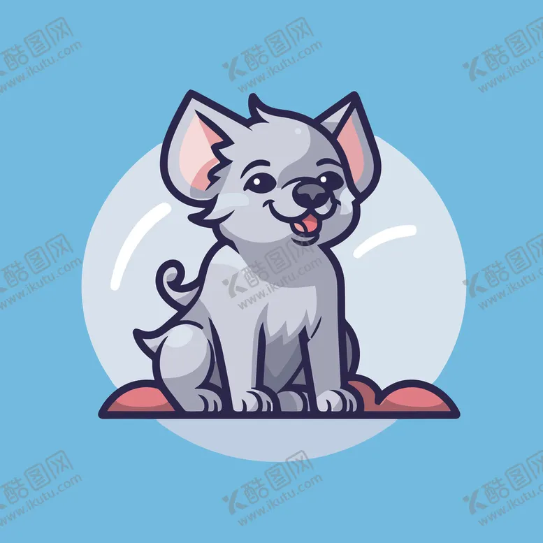 编号：36635701281908336607【酷图网】源文件下载-可爱猎狗矢量卡通画儿童插画