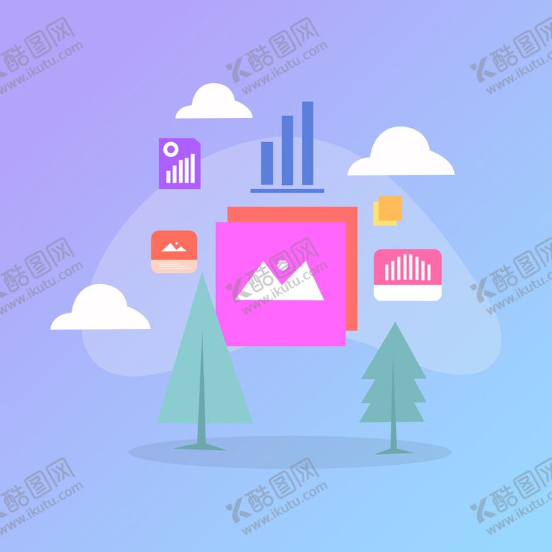 编号：84252411202338022410【酷图网】源文件下载-互联网扁平插画
